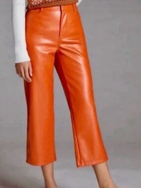 Avec Les Filles for Anthro Orange Cropped Pants- Size Large